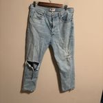 AGOLDE Riley High Rise Straight Crop Jean Shatter Wash- Size 32 Photo 4