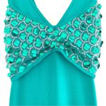 Charades Sequin Mermaid Costume Ariel Halloween Costume NEW Medium Green Photo 3