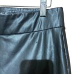 Loft  Faux Leather Black Leggings‎ Size Medium Photo 3