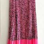 WD•NY WD.NY Floral Pleated Midi Skirt, Size Medium Photo 2