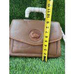 Dooney & Bourke  All Weather Leather Bag Vintage Yellow Stitching,Braided Handle Photo 7