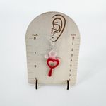 Bubble and Wand Earrings, Unique Earrings, Summer Earrings, Whimsical Earrings Red Photo 3