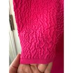 Aje Hot Pink Echo Bubble Textured Midi Dress Long Sleeve Size S Photo 7