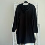 Majestic Filatures Sweatshirt Women 4 Large Black Hooded Deluxe Teeshirt Sweater Photo 6