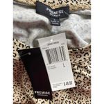 Premise NWT  Dresses Women's Size Large Black Tan Animal Print Midi Dress Photo 3