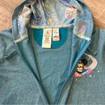 Disney Joey Chou  Parks Mickey Mouse Castle Train Blue Zip Up Hoodie - Women's M Photo 1
