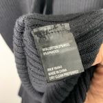 Toccin NY black, long sleeve, ribbed, cotton wool spandex blend midi dress L Photo 5