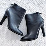 Joie  Black Pebbled Leather Heeled Boots Photo 2