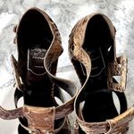 Roger Vivier Brown Snakeskin Buckle Heels Size 8 Photo 8