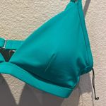 Shade & Shore New  Green Triangle Bikini Top Size Medium NWOT Photo 4