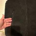 Madewell  NEW WOMENS SMALL Black Faux Fur Vest Photo 9