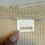ASVIVID Women Olive Green Waffle Knit Long Sleeve Raglan Top Casual Comfort 2X # Size XXL Photo 13