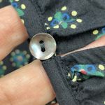 April Cornell Floral Midi Dress Womens Medium Cottagecore Prairie Peasant Black Photo 5