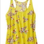 Old Navy ‎ women’s XS yellow floral tank top Photo 1