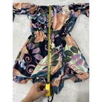 Nicole Miller  Studio Off The Shoulder Floral Romper Ruffle Hem Size 6 Photo 5