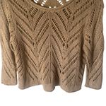 RD Style  Women's Size Medium Brown Open Knit Coastal‎ Boho Top Photo 2