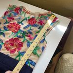 Acevog size L embroidered top blue knit skirt. Size L Photo 5