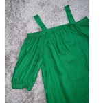 Chico's Chico‘s green 100% linen off shoulder midi dress size 2 - US 12/14  Photo 1