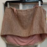 Anthropologie  Maeve Rose Gold Shimmer Ruffled Metallic Tube Top Plus Size 3X Photo 5