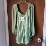 Hello Molly LAVA SATIN DRESS SAGE Photo 10