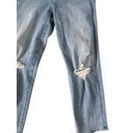 EXPRESS Light Wash Distressed Straight Ankle Jeans Size 8 Photo 7