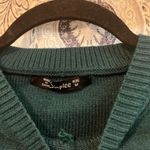 Simplee Apparel Simplee Hunter‎ Green Pom Pom Sweater Size Medium Photo 6