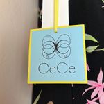 CeCe  Rich Black Floral Dress sz S Photo 3