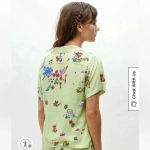 Obey NWT Doodles Relaxed Shirt Aloe Gel Button Down Sz S Photo 3