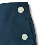 ZARA Size XL Black Gold Button Pull-On Sailor Wide Leg Pants Photo 2