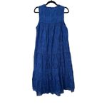APRICOT Tassel Broderie Midi Dress Blue Sz 8 Photo 3