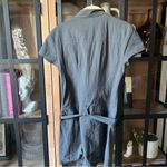 White Fox Boutique White Fox utility belted mini dress short sleeve denim high neck zip up pockets Photo 3