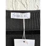 NWT Rumours Has It You Look Divine Ribbed Knit Mini Dress Black Women's Small Photo 2