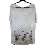 Parks Minnie Mouse Umbrella Tee Polka Dot Size XL Disney Travel Vacation Photo 0