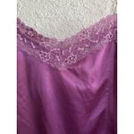Worthington Vtg 80s Satin Top‎ Large Magenta Pink Cami Spaghetti Strap Lace Tank USA Y2K Photo 4