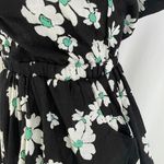 Topshop New Floral Tie Back V-Neck Long Sleeve Romper Black Multi Size Small Photo 13