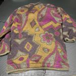 Vintage Geiger Collection Sweater Jacket Coat size 40 Patchwork‎ Floral Wool Size L Photo 3