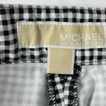 Michael Kors Black Gingham Straight Leg Ankle Pant Size 8 Photo 7