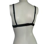 Large Victoria’s Secret PINK black lace bralette silver embroidered rhinestones​ Photo 3