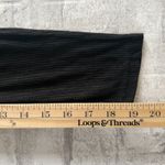 Y2K Style Raglan Long Sleeve Cropped Crew Neck Ribbed Black And Gray Shirt Top M Size M Photo 7