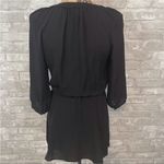 Babaton Aritzia  Black Silk Mini Dress Photo 1