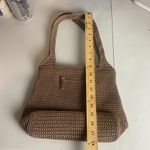 The Sak  Crochet Knit Hobo Bag Brown Neutral Small Purse Boho Classic Photo 1