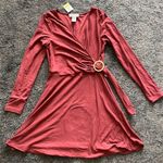 Boutique 937 Planet Gold ring faux wrap dress Photo 2