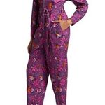 NWT Derek Lam 10 Crosby Purple Multi Preston Belted Utility Jumpsuit Size 4 Photo 1