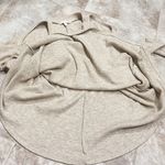 Gianni Bini GB  Cold Shoulder Long Sleeve V Neck Pullover Knit Soft Sweater Cream Photo 4