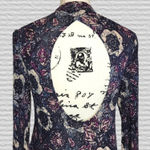 Free People MED Plum Floral ANNABELLE TUNIC Top Mini Dress Open Back Boho Sexy Photo 4