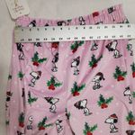 Snoopy Christmas pajamas women's Large NWT Pink Photo 5