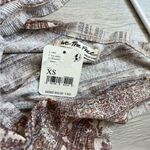 Free People Top NWT your twisted tank Brown (xsmall) abstract bohemian slouchy Photo 7