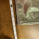 Gap New  High Rise Vegan Leather Cheeky Straight Pants Silver Metallic Women 2 26 Photo 11