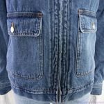 Madewell NEW Sherpa-Lined blue Denim Zip Jacket, size M, NWT Photo 8