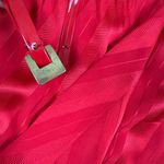 vintage 80 HR Paris Milan New York Silk Dress Red Striped Vintage Belted Size 10 Photo 8